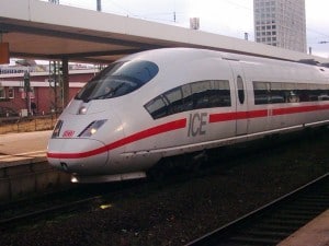 Dogge im Zug